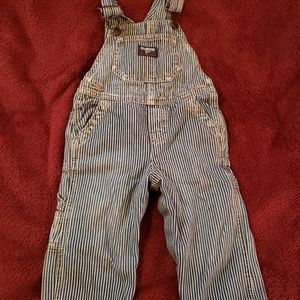 Striped overalls